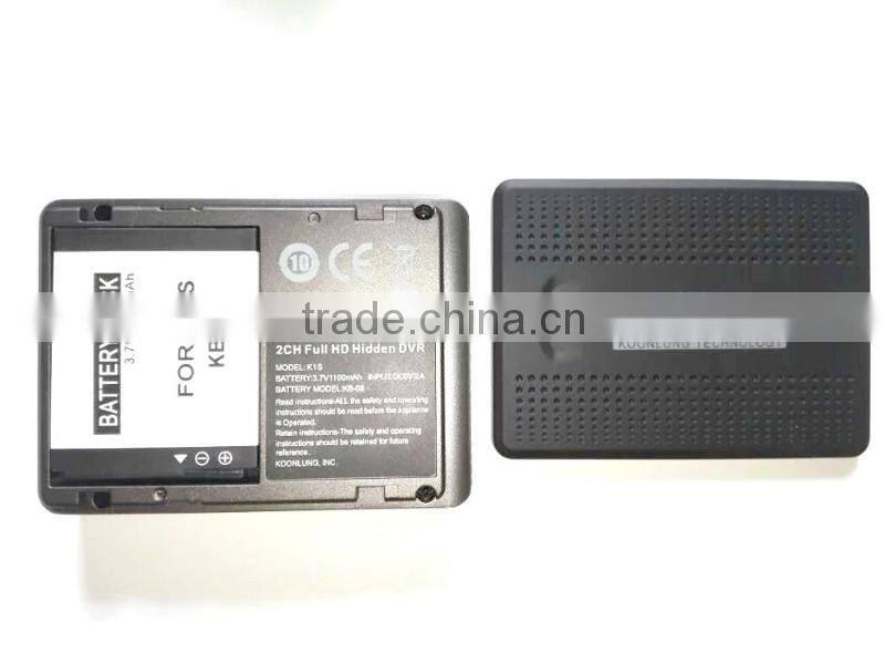 1920*1080p Dual Dash Camera Ambarella A7LA70 GPS Car DVR 2CH Hidden Driving Video Recorder Koonlung K1S Car DVR Box