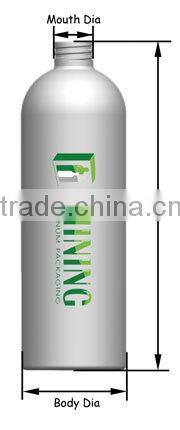 lotion aluminum empty bottles container for shampoo