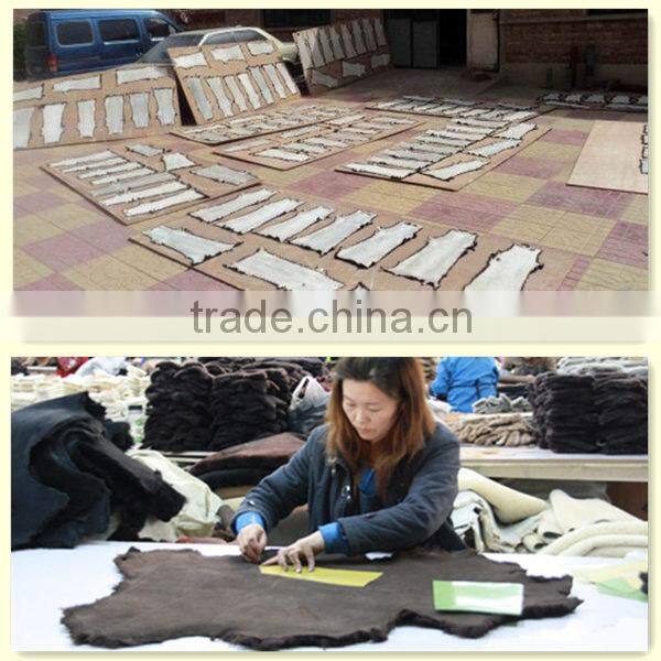 dyed fox fur strips fox trim