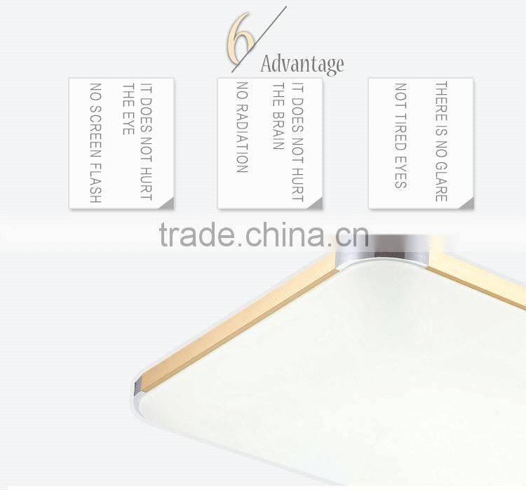 2015 top classic rectangle contemporary apple5 LED ceiling light series products 10-72W