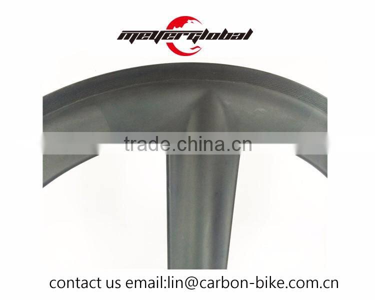 MeyerGlobal customized decal rim 5 spoke carbon road bike wheel set with 11S T800