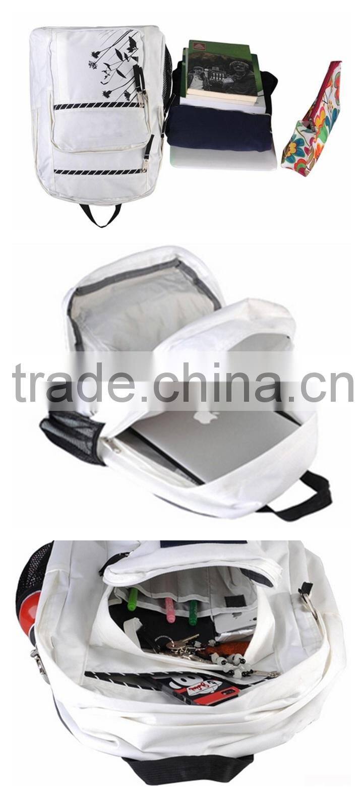 Big student customize polyester cheap girls school backpack 2014 high school