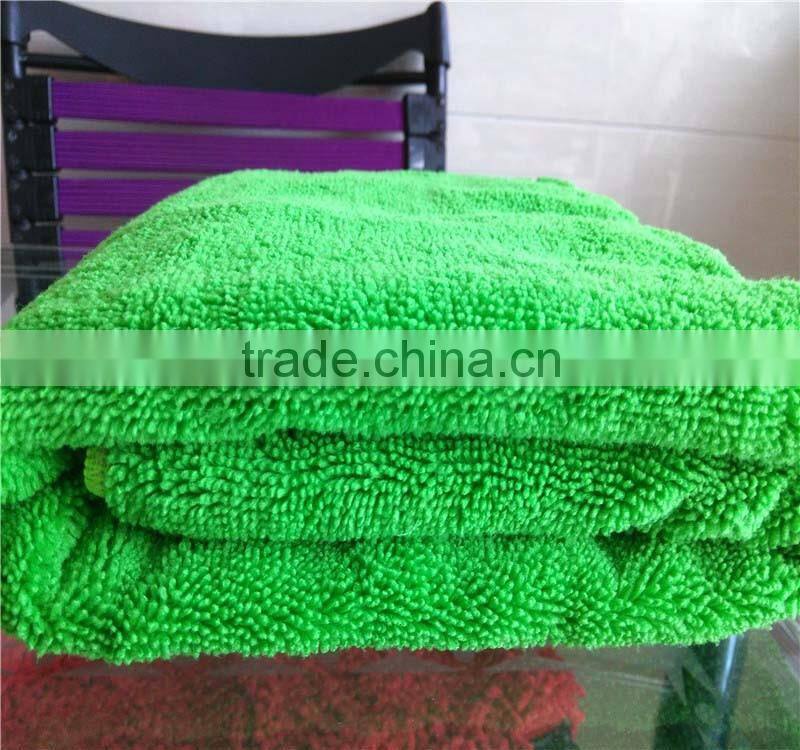 china supply the high-low hair weaving technique microfibre cloths 320gsm