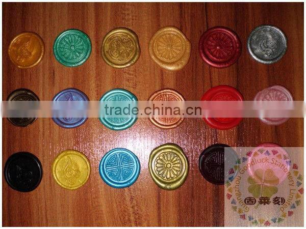 Custom logo design Wedding self adhesive sealing wax stickers