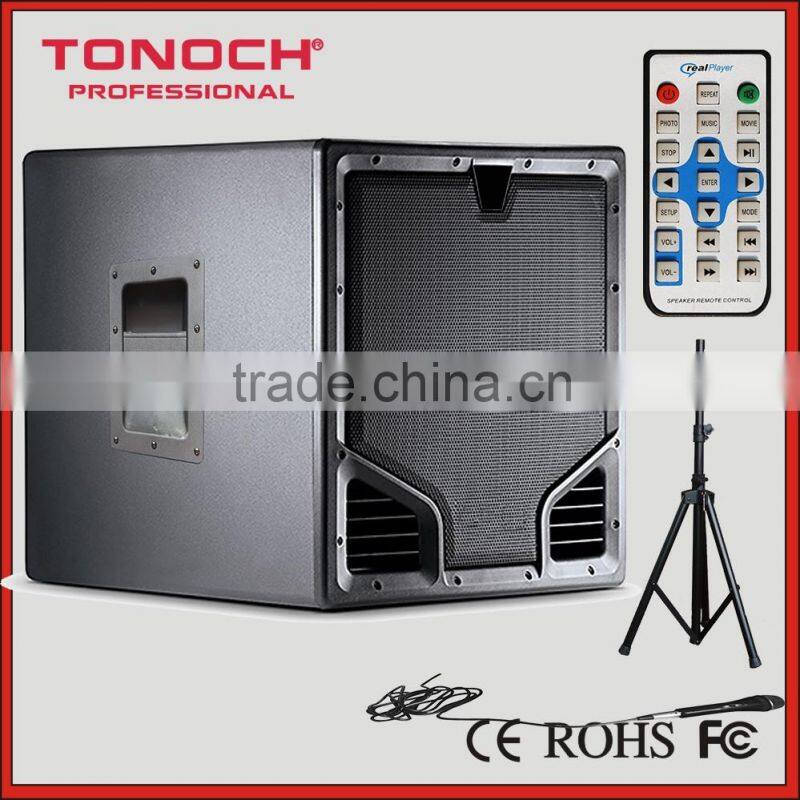 Good Sound Quality wood bluetooth speaker box with Usb Fm Bluetooth REMOTE CONTROL SD