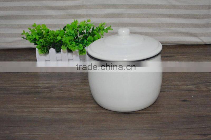 Fuzhou fuquan logo customized enamel metal jar