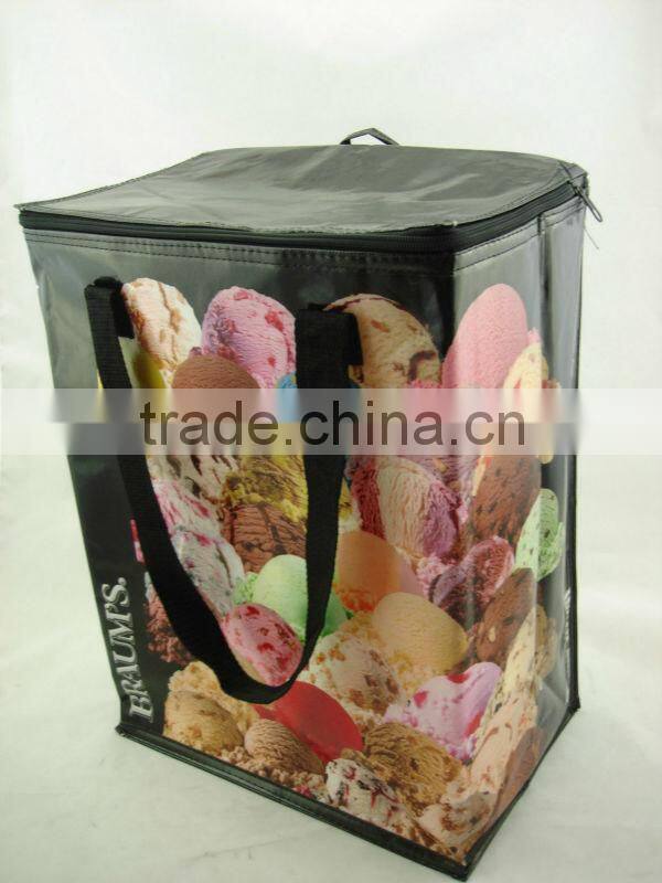 PP non woven recreational high quality insulated cooler bag with printing opp film laminated