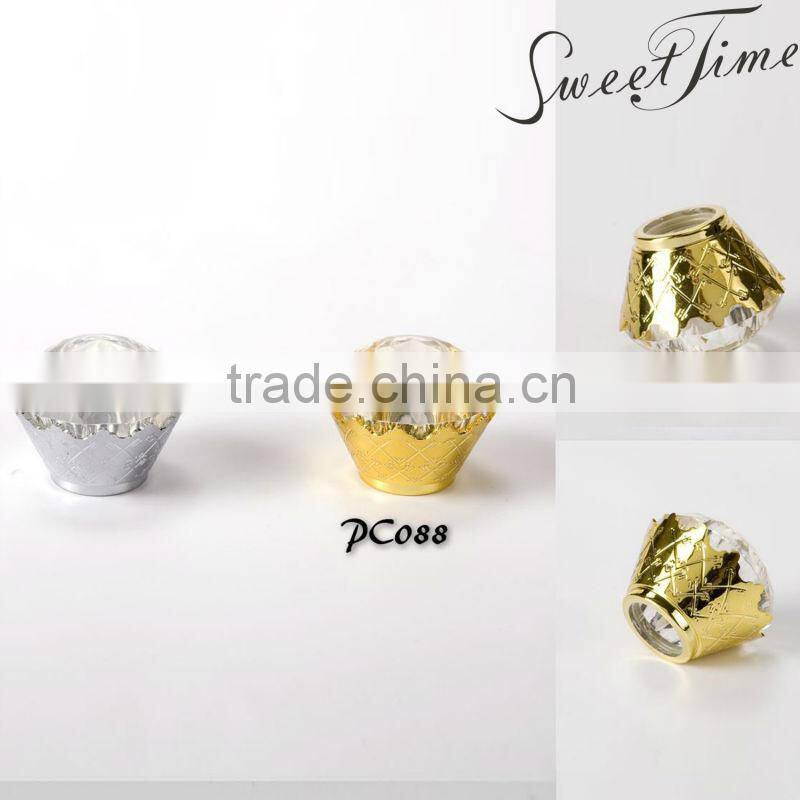 square sarin lid with aluminum coated for perfume bottle sealing
