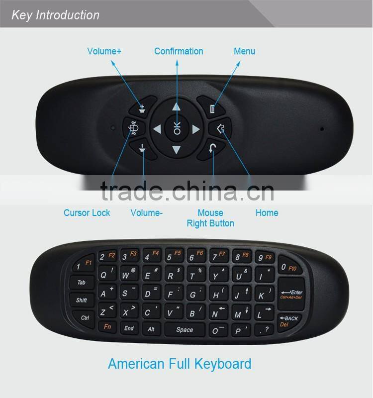 USB interface Wireless Mini Arabic Keyboard Air Remote Controller for Android tv Box laptop