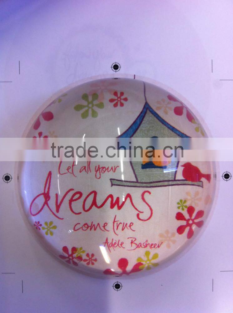 Precious Crystal glass Dome Paperweight shap-01