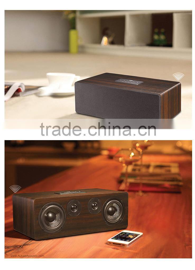Factory supply high quality wood wifi music box with DLNA Airplay pushing via Android ios app