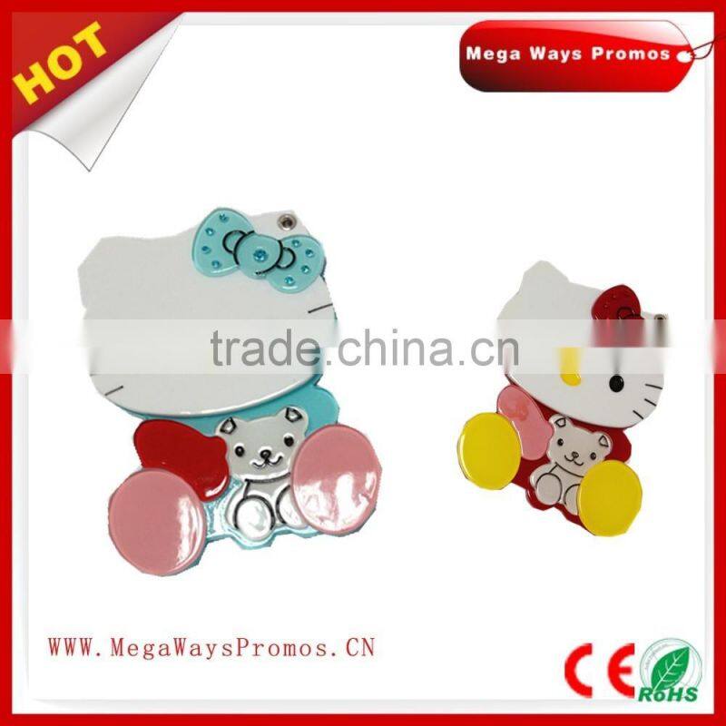 popular novelty design kitty cosmetic mirror Promotion Gift souvenir keychain