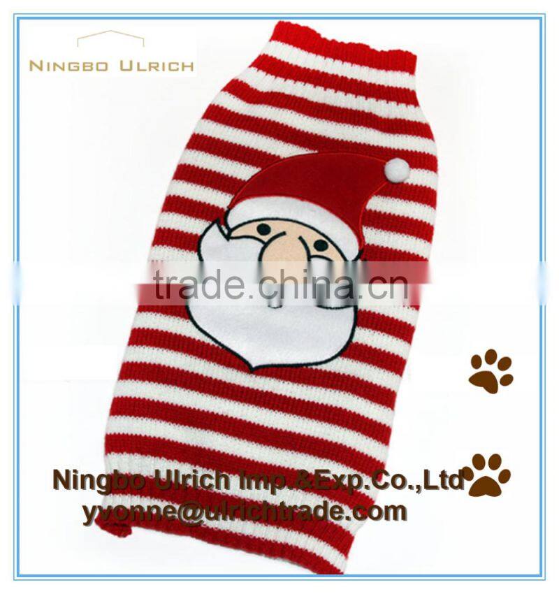 M50 acrylic knit fashion christmas applique deer dog sweater