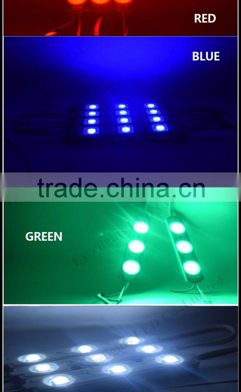 High Quality Waterproof SMD 5050 75*12mm 3 chips LED Module RGB