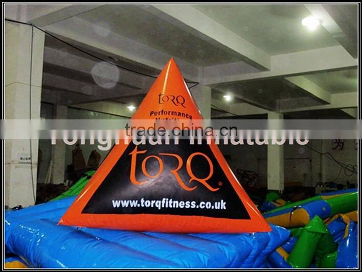 inflatable pyramid buoy/ inflatable floating water buoys
