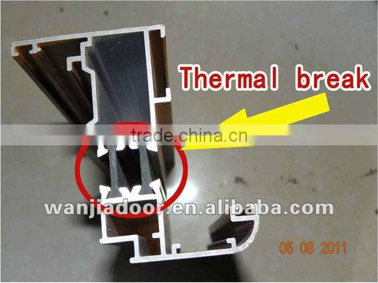 cheap price double glaze good quality aluminum tilt and turn side hung window Foshan wanjia factory price