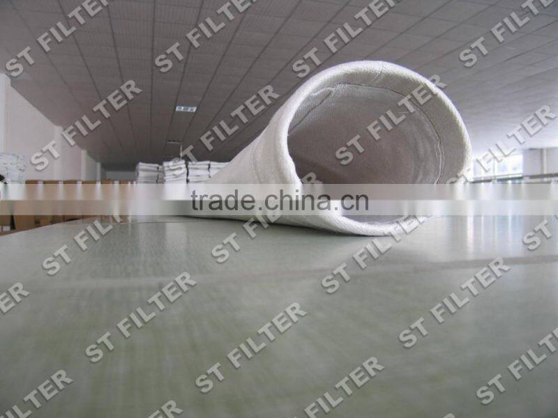 anti corrosion industrial filter bag for nonferrous metallurgy, fiberglass e ptfe membrane filter bag