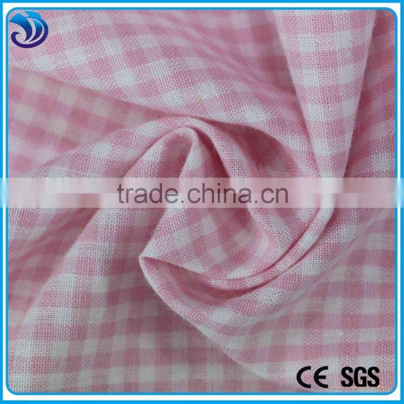 2015 latest design fashion yarn dyed small plaid cotton checks fabrics for shirt