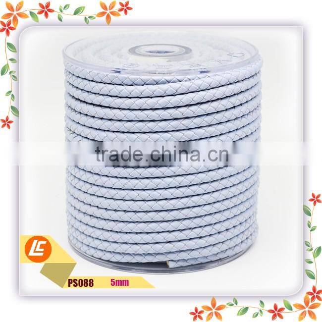 lead-free painting edges red leather cord 5mm