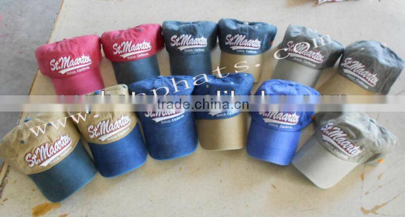 2016 New Fashion unisex Custom Embroidery washed cotton worn look outdoor sports baseball cap
