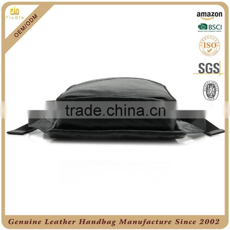 CSLRB214-001 Sports style Black leather men backpack bags handbag