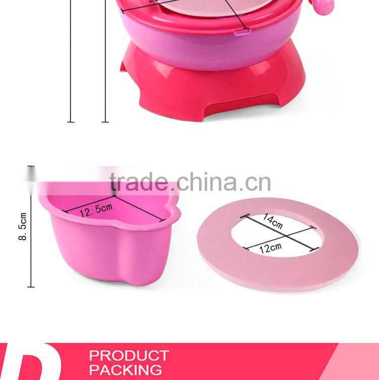 Hot selling new item with light and music 3 in 1 BO funny baby plastic toilet seat cover for kid