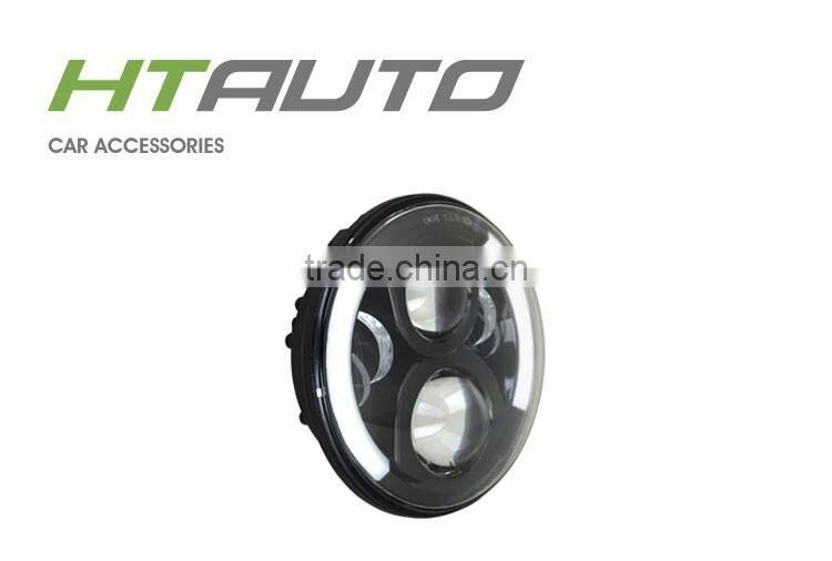 HTAUTO 60W 10V-30V LED Headlight Beam Conversion Light Bulb 7 inch Led Headlight