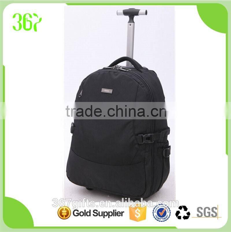 Fashion Design Colourful Students Trolley Backpack Nylon Fabric Trolley Bag