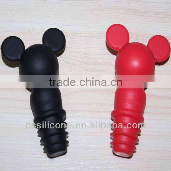 silicone wine bottle stopper,cute bottle stopper for party,fancy bottle stopper for bars,bottle plug