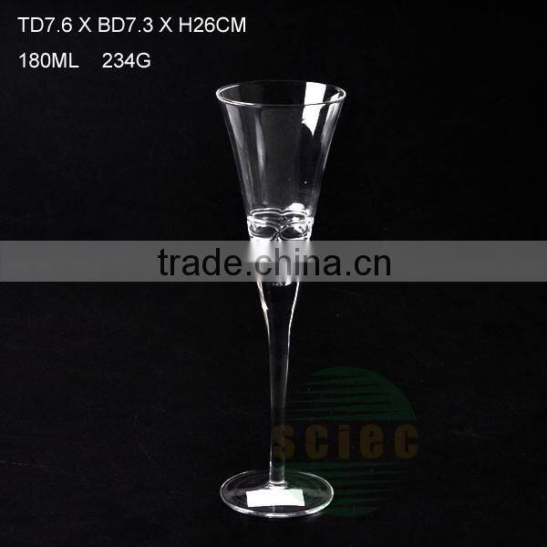 glass goblet for red wine/champagne