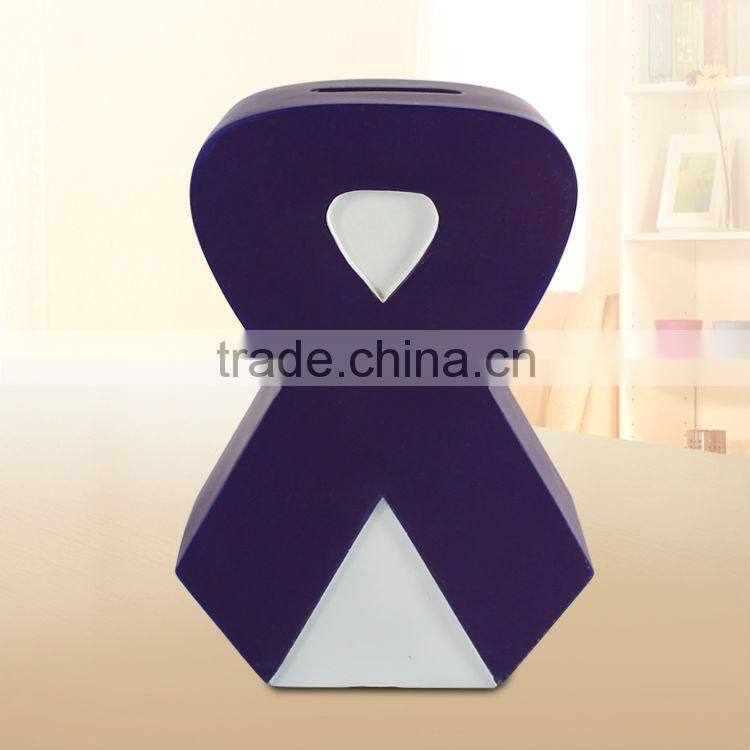 Beautiful polyresin money bank coin box