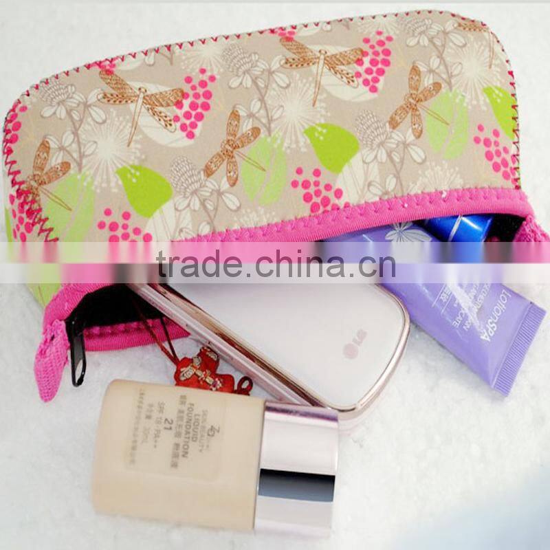 Neopren girls cosmetic bag casual travel Bag
