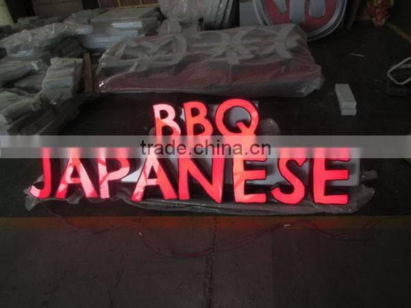 Advertising led illuminated acrylic sign light letter