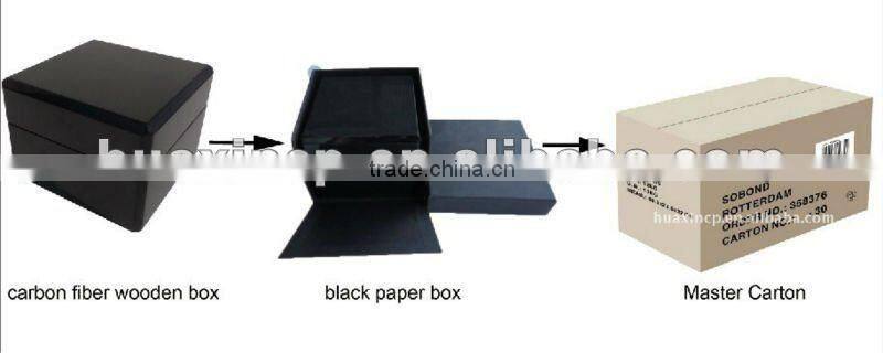 2016 Huaxin Wood Leather Necklace Jewelry Velvet Box Drawer Box