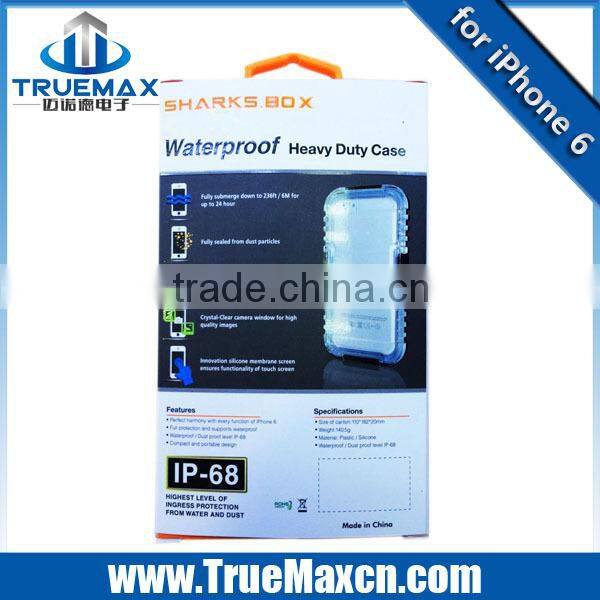 Newest for iPhone 6 Colorful Waterproof Case, for iPhone 6 2 in 1 Case