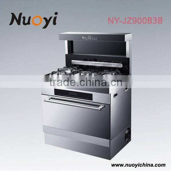 NY-JZ900E2S fashion beauty 5 burner gas cooker with oven easy Operating and working with safety device