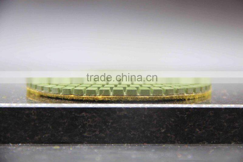 Angle grinder polishing pads /flexible wet polishing pad for marble granite
