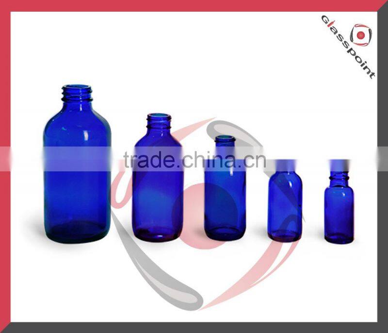 30ml Cobalt Blue Cosmetic Glass Bottles for Essential Oil
