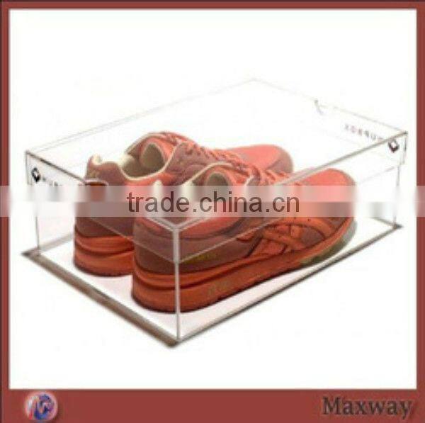 Elegant acrylic shoe display box