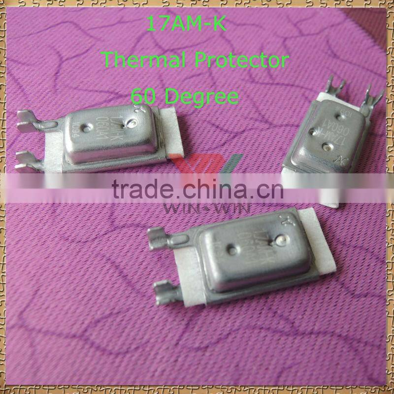 2014 Good Price Lightning Thermal Switch 17AM-K Thermal Protector 60 degree with UL & VDE Compliant
