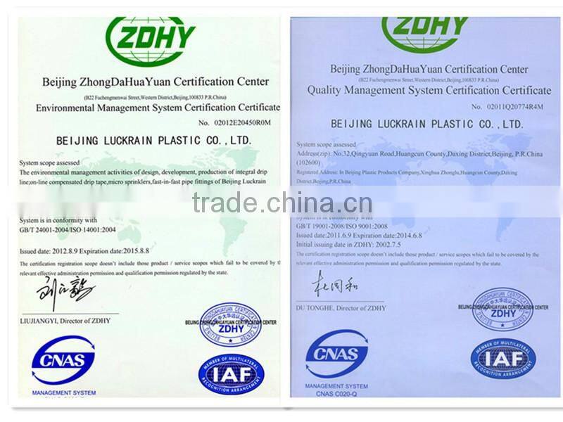 Cheap pe irrigation pipe for agricultural greenhouse