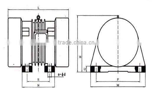 Xinxiang Dahan Double Vibrating Motors for Vibrating Feeder