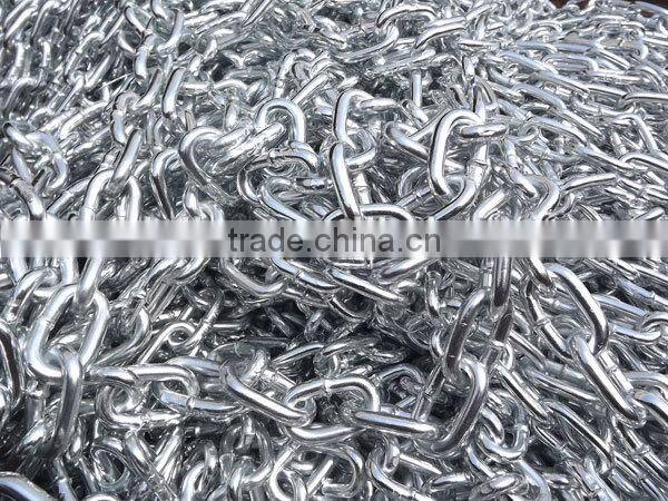 Top quality galvanized long iron link chain(hot selling)