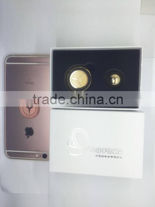 cheap china alibaba Gold 360 degree rotate Sticky Stand magnetic car phone mount