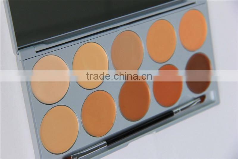 skin bleaching cream New 10 Color Concealer Foundation Cream Palette Nature Moisturizer Whitening Makeup Tools