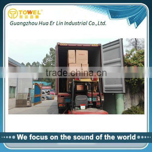 Hot sell 2.0 professional audio active stage speaker with light speaker portable