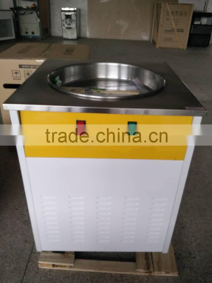 fried ice cream machine, with function of refrigerating and display