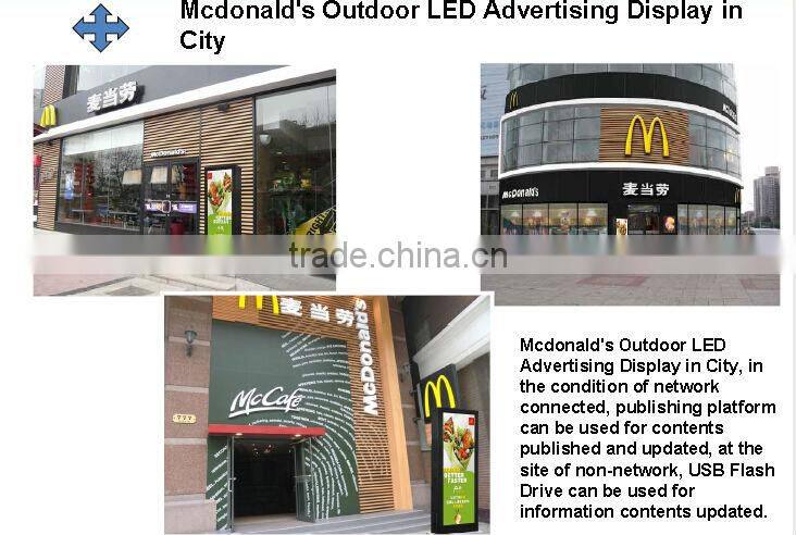 New invention small outddor de led P6 advertising led sign one whole body design