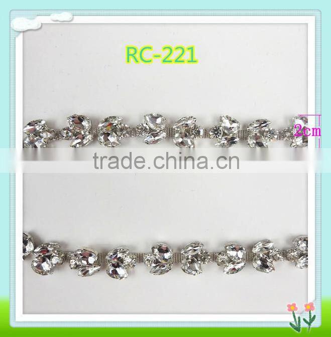 2015 Fashion new crystal chain for dress