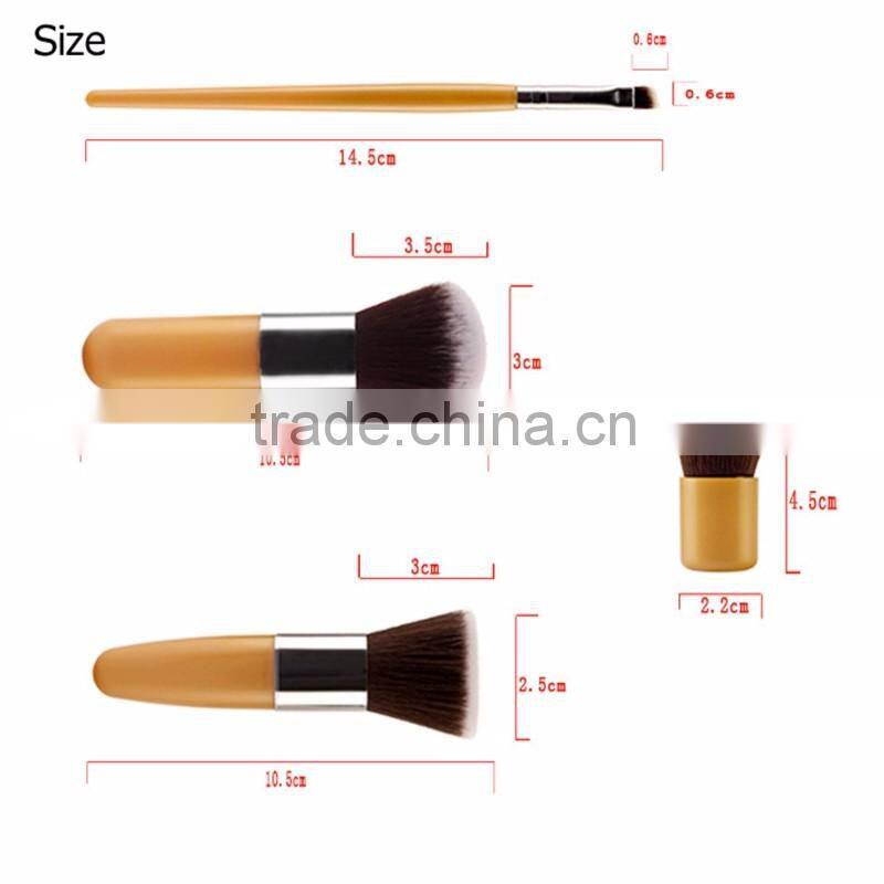 High quality 11pcs makeup brush sets soft synthetic hair and plastic handle makeup brush kits